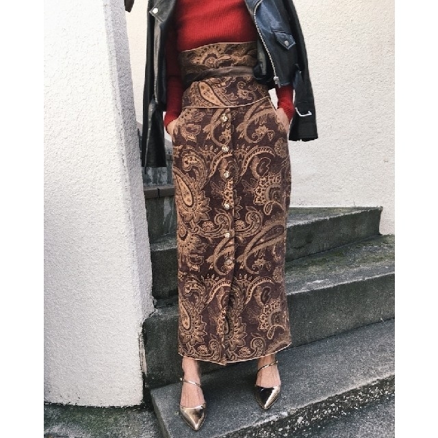 Ameri VINTAGE - アメリヴィンテージ PAISLEY RUG Skirtの通販 Ameri VINTAGE - アメリヴィンテージ PAISLEY RUG Skirtの通販