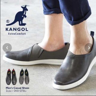 カンゴール(KANGOL)のカンゴール KANGOL カジュアルシューズ メンズ スリッポン グレー(スニーカー)