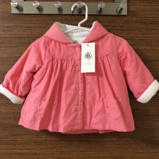 プチバトー(PETIT BATEAU)の新品タグ付 プチバトー 中綿入りコーデュロイコート 67(ジャケット/コート)