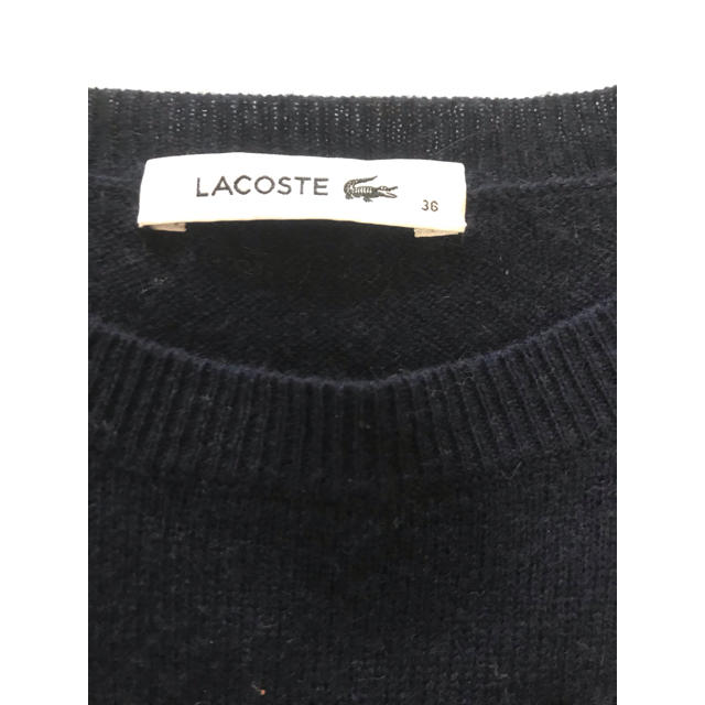 LACOSTE(ラコステ)の36 ラコステ　LACOSTE ニットワンピース　セーター　ニット　ワンピース レディースのワンピース(ひざ丈ワンピース)の商品写真