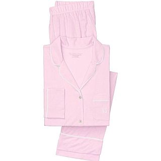 ヴィクトリアズシークレット(Victoria's Secret)の新品 VS 長袖&軽量 Sleepover knit コットンパジャマ(パジャマ)