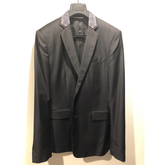 DIOR HOMME(ディオールオム)のディオールオム　襟デニムジャケット　46 15AW メンズのジャケット/アウター(テーラードジャケット)の商品写真