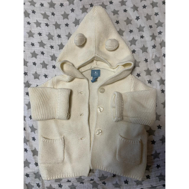 babyGAP(ベビーギャップ)のGAPBaby カーディガン くま耳 70 6-12m キッズ/ベビー/マタニティのベビー服(~85cm)(カーディガン/ボレロ)の商品写真