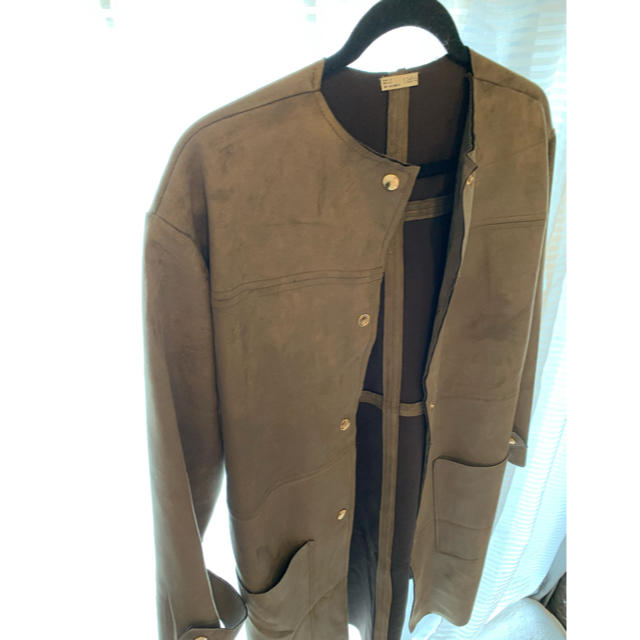 ZARA(ザラ)のZARA コート　　カーキ　週末値下げ レディースのジャケット/アウター(ロングコート)の商品写真