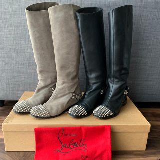 クリスチャンルブタン(Christian Louboutin)のChristian Louboutin ルブタン ブーツ スウェード グレー(ブーツ)