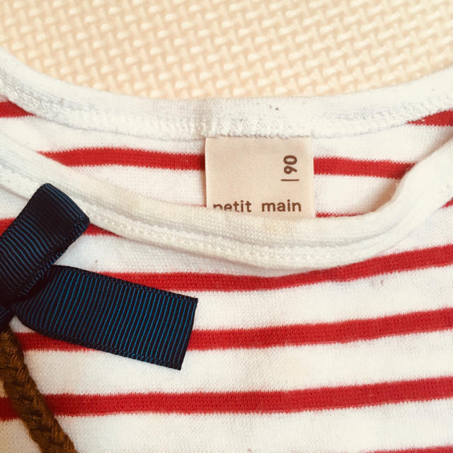 petit main(プティマイン)のプティマイン  7分袖カットソー 90 キッズ/ベビー/マタニティのキッズ服女の子用(90cm~)(Tシャツ/カットソー)の商品写真