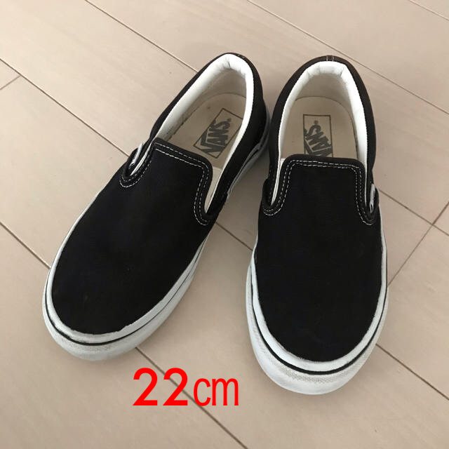 VANS(ヴァンズ)のVANS ブラック 【22cm】 キッズ/ベビー/マタニティのキッズ靴/シューズ(15cm~)(スニーカー)の商品写真