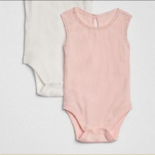 ベビーギャップ(babyGAP)のgap　タンクトップロンパース　ピンク(ロンパース)