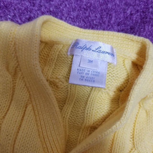 POLO RALPH LAUREN(ポロラルフローレン)のポロラルフローレンのカーディガン キッズ/ベビー/マタニティのベビー服(~85cm)(カーディガン/ボレロ)の商品写真