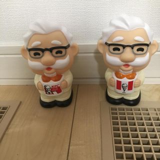 KFC ケンタッキー カーネルサンダース ソフビ貯金箱(ノベルティグッズ)