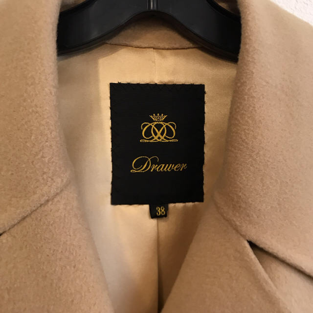 Drawer(ドゥロワー)のDrawer ファーポケット付きコート レディースのジャケット/アウター(毛皮/ファーコート)の商品写真