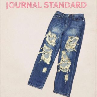 ジャーナルスタンダード(JOURNAL STANDARD)のダメージ クラッシュ ジーンズ(デニム/ジーンズ)