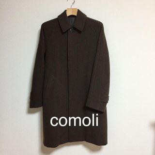 コモリ(COMOLI)のCOMOLI ヤクメルトンバルカラー コート/0/ウール/BRW(ステンカラーコート)