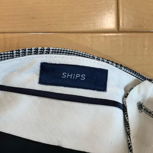 SHIPS ウールグレンチェックパンツ 1