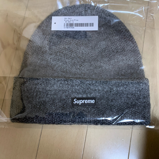 supreme 19fw mohair beanie grey 新品