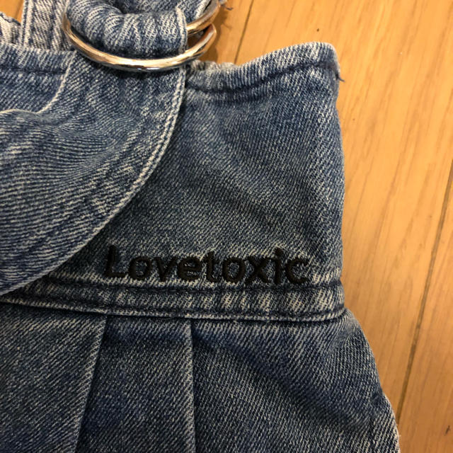 lovetoxic(ラブトキシック)のラブトキシック デニム ガウチョ m キッズ/ベビー/マタニティのキッズ服女の子用(90cm~)(パンツ/スパッツ)の商品写真