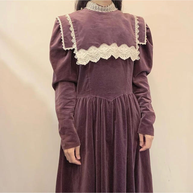 GUNNE SAX(ガニーサックス)のgunne sax wine dress  レディースのワンピース(ロングワンピース/マキシワンピース)の商品写真