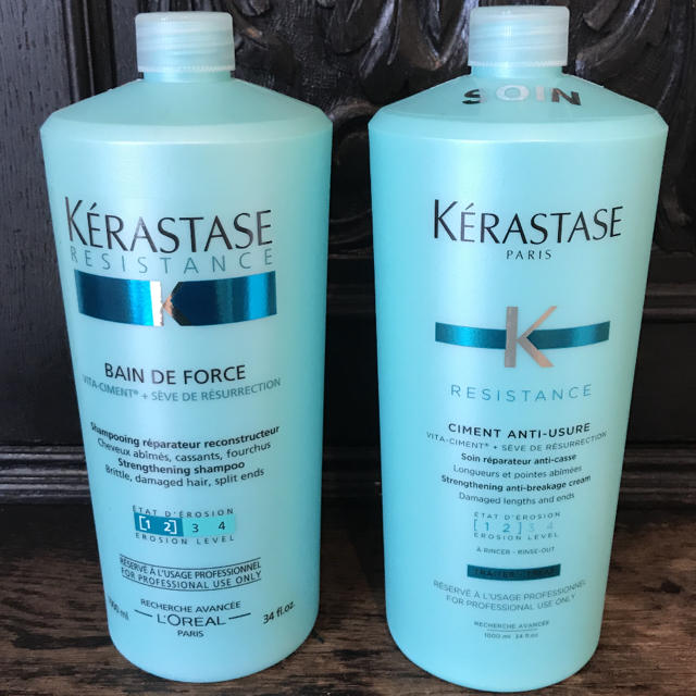 KERASTASE(ケラスターゼ)の値下げ　ケラスターゼ　KERASTASE フォルス　1000ml ダメージケア コスメ/美容のヘアケア/スタイリング(ヘアケア)の商品写真