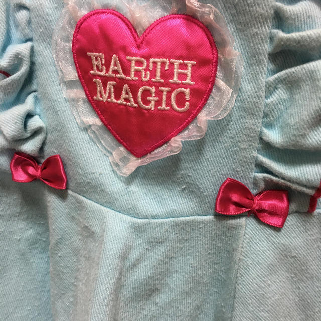 EARTHMAGIC(アースマジック)のアース  ジャンスカ　ワンピース　120 キッズ/ベビー/マタニティのキッズ服女の子用(90cm~)(ワンピース)の商品写真