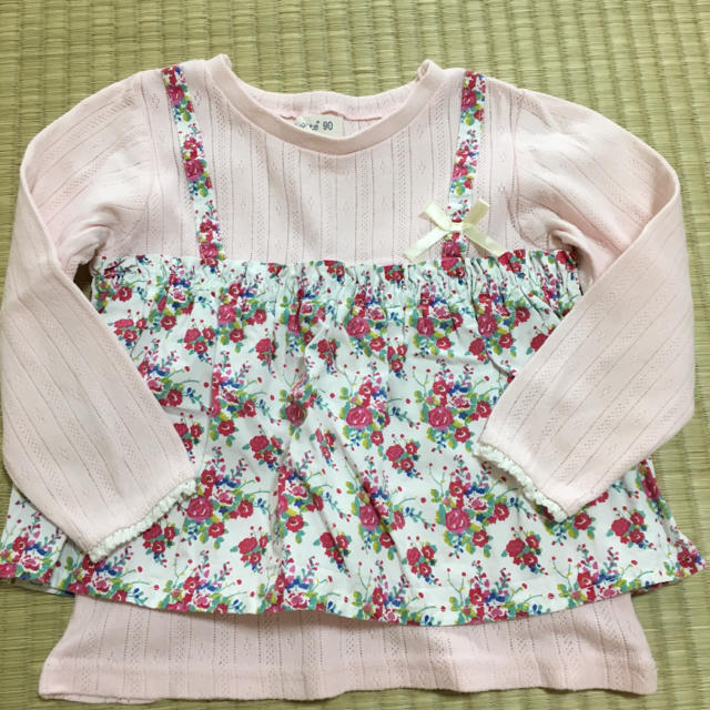 Biquette(ビケット)の長袖 カットソー 90 キッズ/ベビー/マタニティのキッズ服女の子用(90cm~)(Tシャツ/カットソー)の商品写真