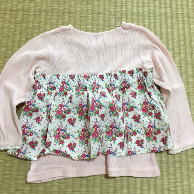 Biquette(ビケット)の長袖 カットソー 90 キッズ/ベビー/マタニティのキッズ服女の子用(90cm~)(Tシャツ/カットソー)の商品写真