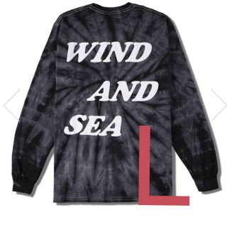 ロンハーマン(Ron Herman)のW&S TIE-DYE(PALM TREE)  BLACK Lサイズ(Tシャツ/カットソー(七分/長袖))