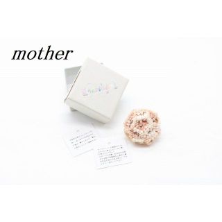 マザー(mother)の【B170】mother マザー フラワー ボール ピアス 片耳 ピンク 布花 (ピアス)