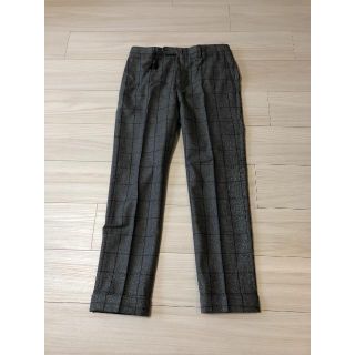 インコテックス(INCOTEX)のインコテックス N35モデル ウールパンツ (フランネル グレー×ネイビー)(スラックス)
