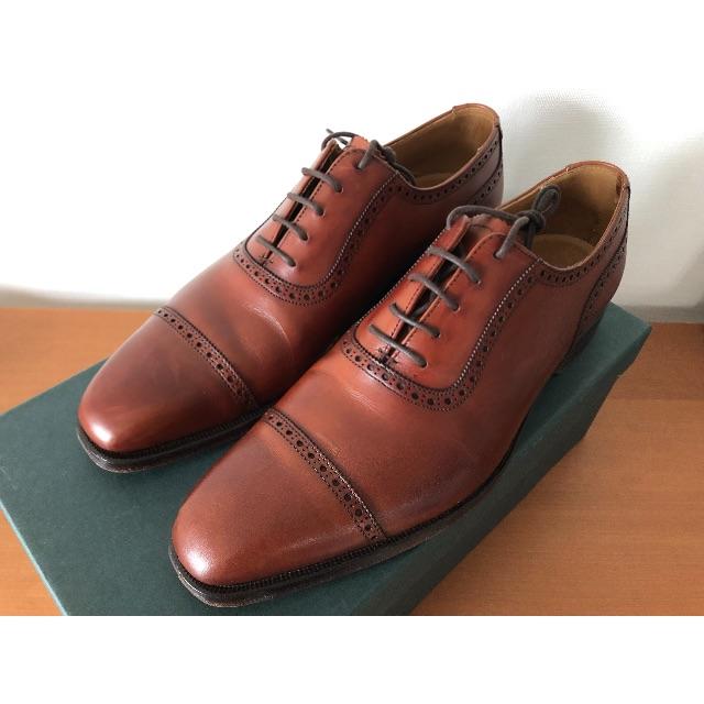 Crockett&Jones(クロケットアンドジョーンズ)のクロケット＆ジョーンズ ウェストボーン チェスナット バーニッシュト カーフ メンズの靴/シューズ(ドレス/ビジネス)の商品写真