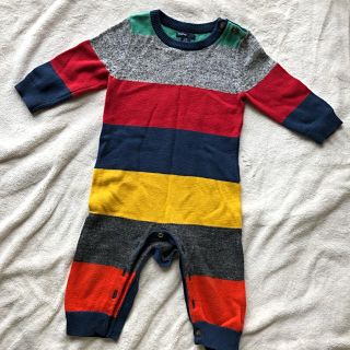 ベビーギャップ(babyGAP)の【美品】BabyGAP ニット　ロンパース(ロンパース)