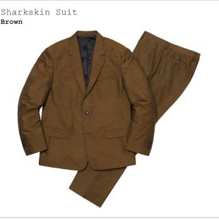 シュプリーム(Supreme)のsupreme sharkskin suit brown S(セットアップ)