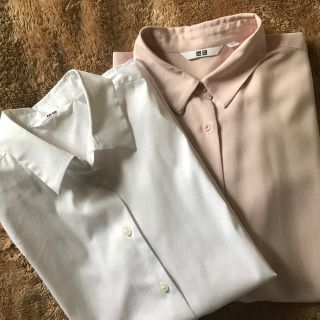 ユニクロ(UNIQLO)のユニクロ★ 長袖シャツ2点セット(シャツ/ブラウス(長袖/七分))