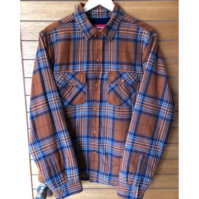 Supreme Pile Lined Plaid Flannel Shirt M