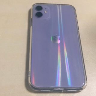 iPhone11 6.1インチ用　レインボーシリコンケース(iPhoneケース)