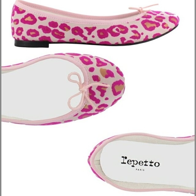 repetto(レペット)のレペット　サンドリオン　ピンク　レオパード レディースの靴/シューズ(バレエシューズ)の商品写真