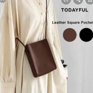 トゥデイフル(TODAYFUL)のleather square pochette♡(ショルダーバッグ)