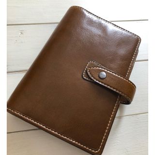 ファイロファックス(Filofax)の【美品】本革システム手帳 バイブルサイズ(手帳)