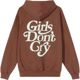 ジーディーシー(GDC)のS girls don't cry gdc hoody brown パーカー(パーカー)