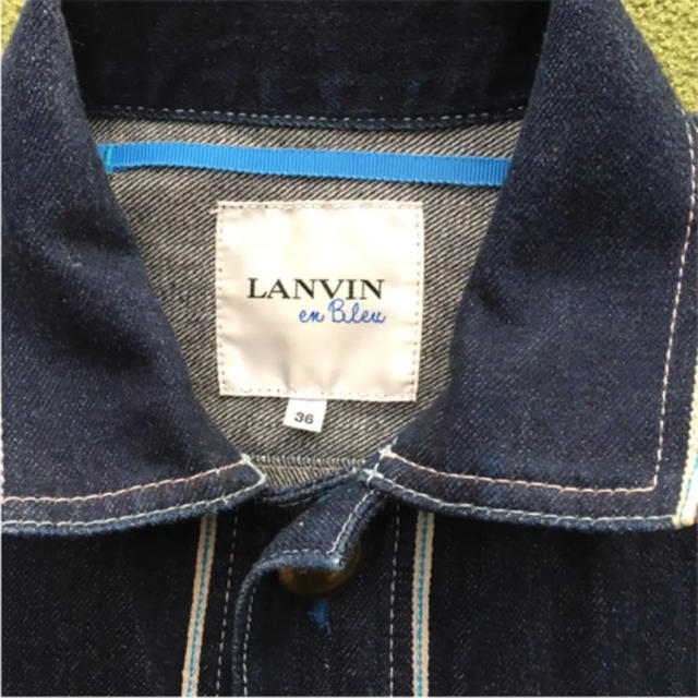 LANVIN en Bleu(ランバンオンブルー)のランバンオンブルー デニムジャケット ショート丈 レディースのジャケット/アウター(Gジャン/デニムジャケット)の商品写真