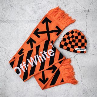 オフホワイト(OFF-WHITE)のOff-White マフラー　ストール　orange(マフラー)