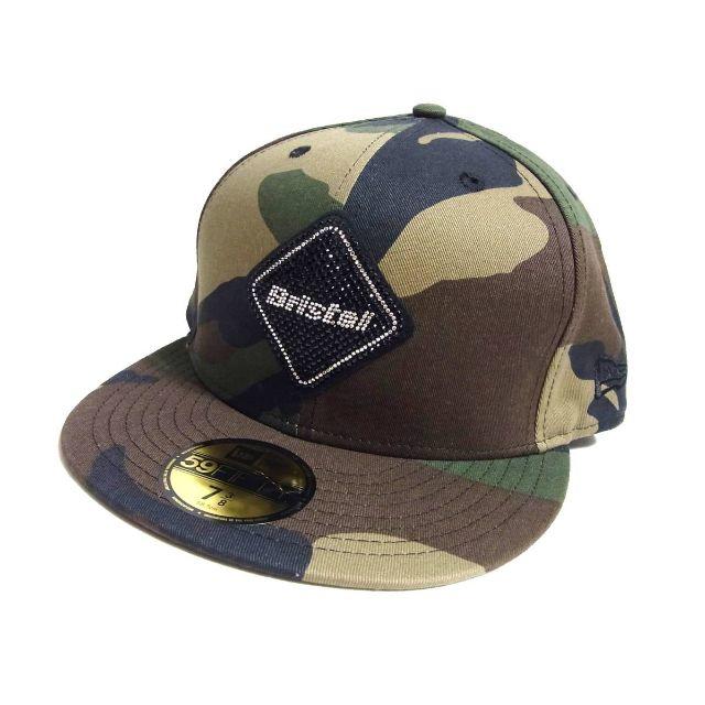 F.C.R.B.(エフシーアールビー)の新品 FCRB x NEW ERA 迷彩 カモフラ スワロフスキー キャップ メンズの帽子(キャップ)の商品写真