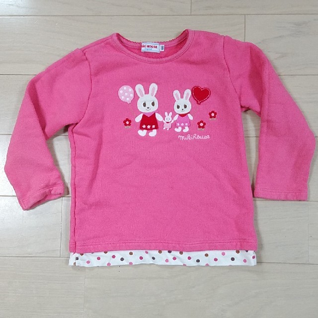 mikihouse(ミキハウス)の【専用】ミキハウス☆トレーナ一 キッズ/ベビー/マタニティのキッズ服女の子用(90cm~)(Tシャツ/カットソー)の商品写真