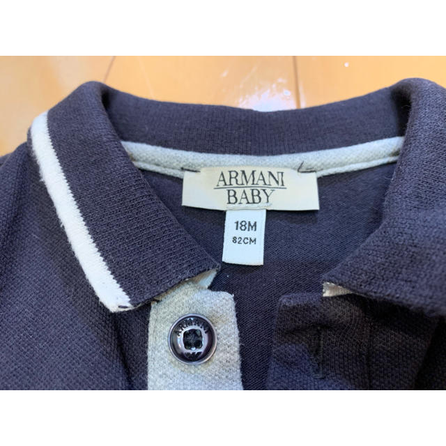 ベビー  長袖ポロシャツ　(ARMANI BABY) キッズ/ベビー/マタニティのベビー服(~85cm)(シャツ/カットソー)の商品写真