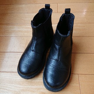 ジーユー(GU)のジーユー GU キッズ 子供 ブーツ 靴 ブラック 黒(ブーツ)