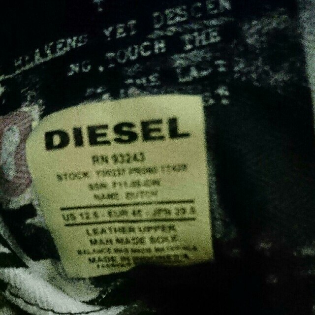 DIESEL(ディーゼル)のDIESELブーツ 最終値下げ メンズの靴/シューズ(ブーツ)の商品写真