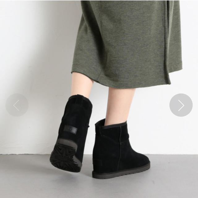 【新品】UGG ムートンブーツ ウェッジ 24cm