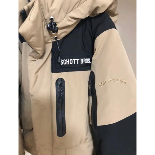 schott(ショット)の最終値下げ　SchottダウンジャケットカーキＬバルトロNorth Face メンズのジャケット/アウター(ダウンジャケット)の商品写真