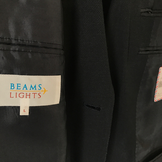 BEAMS - BEAMS LIGHTS 黒テーラードジャケット Lサイズ 通気性 内 ...