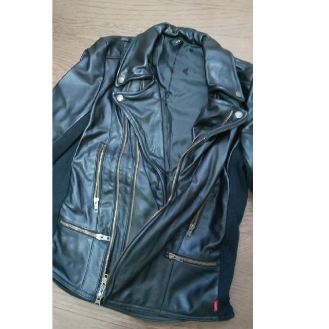 glamb(グラム)のglamb ダブルジップ レザー ライダースジャケット メンズのジャケット/アウター(ライダースジャケット)の商品写真