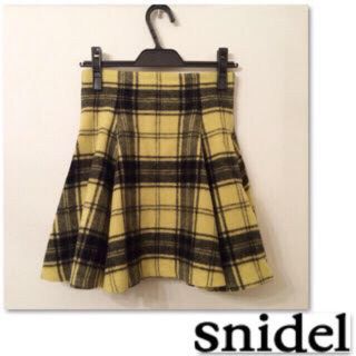 スナイデル(SNIDEL)のsnidel♡チェックフレアスカート♡(ミニスカート)